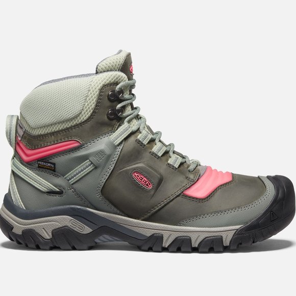 KEEN Women’s Ridge Flex MID WP Boot in Castor Grey/Dubarry new with box! - Picture 2 of 3